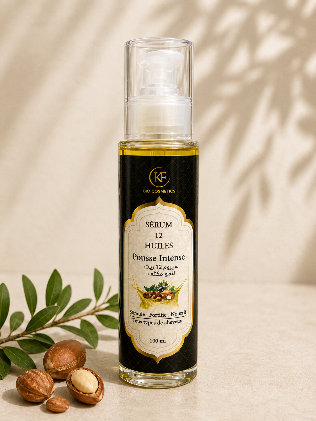 Sérum pousse cheveux aux 12 huiles naturelles