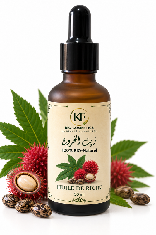 🌿 Huile de Ricin Pure – 50 ml | KF Biocosmetics