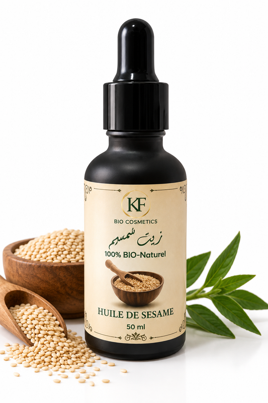 🌿 Huile de Sésame Pure – 50 ml | KF Biocosmetics